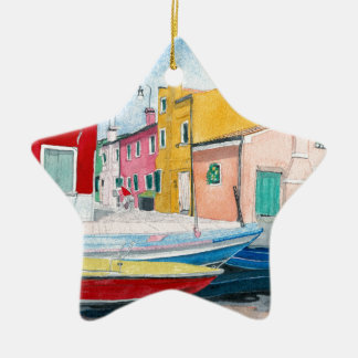 Burano Wien italien Julgransprydnad Keramik