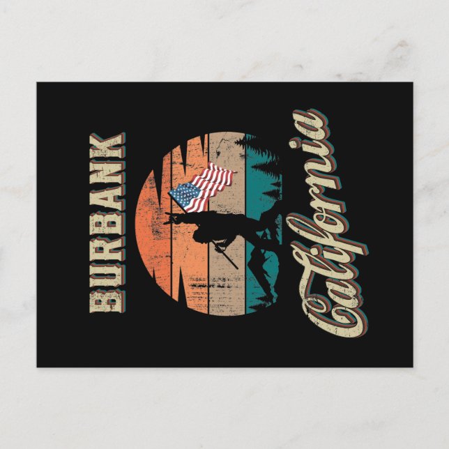 Burbank California Vykort (Framsida)