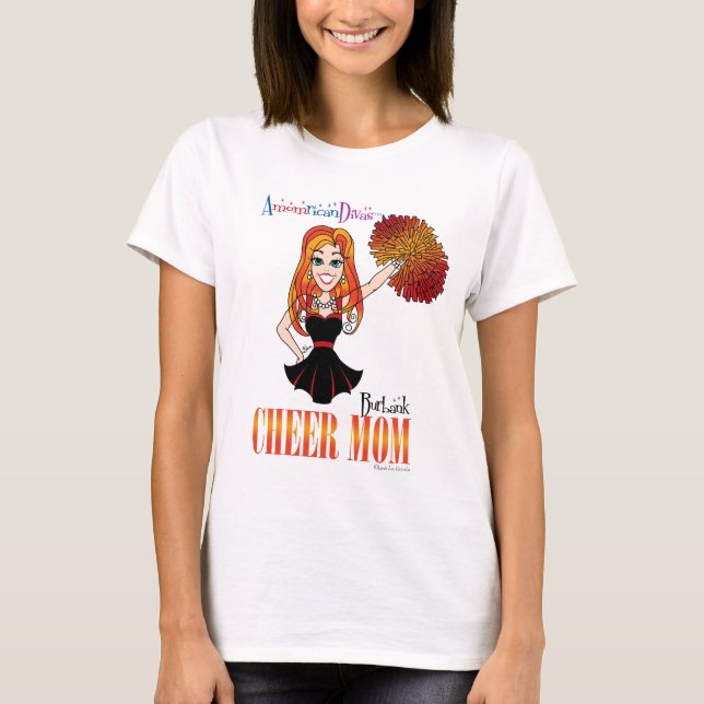 Burbank Cheer Mamma Långärmad T-Shirt (Framsida)