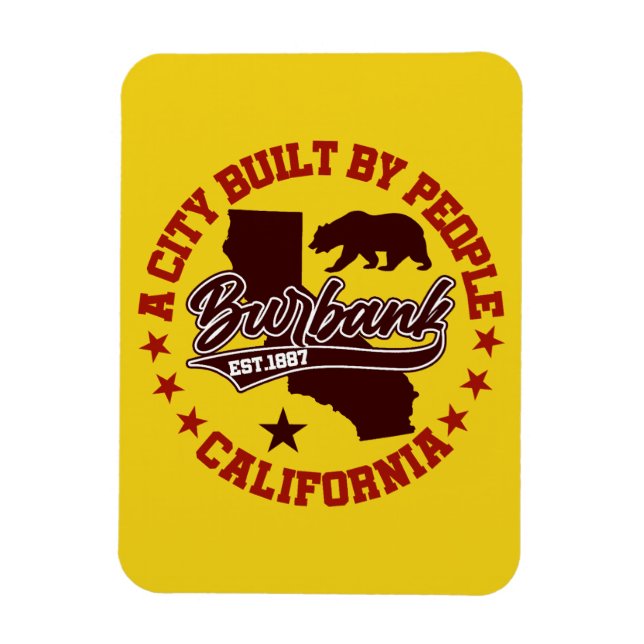 Burbank,Kalifornien Magnet (Vertikal)