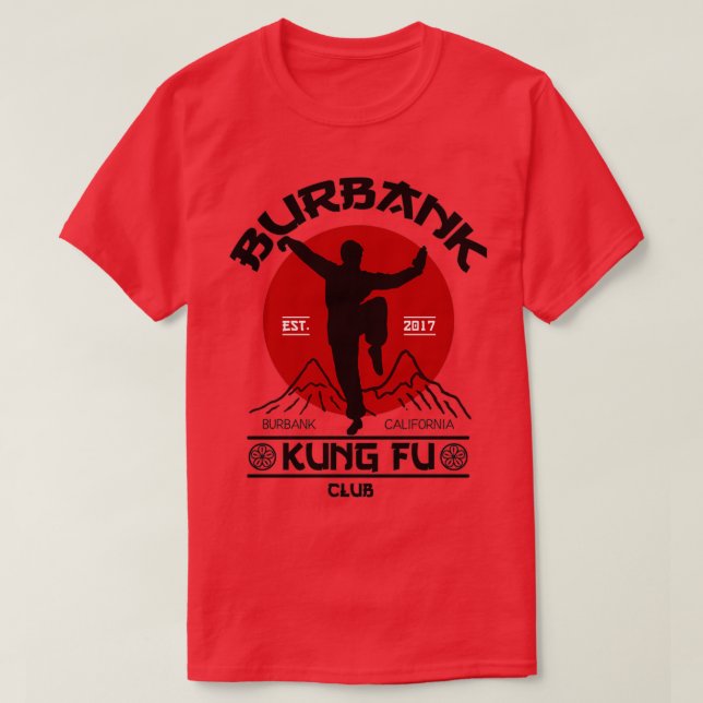 Burbank Kung fu Klubb T Shirt (Design framsida)