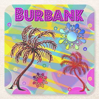 Burbank Lycklig och Hope Underlägg Papper Kvadrat