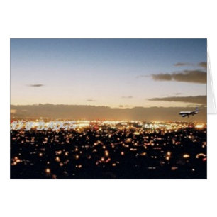 Burbank Nightscape Hälsningskort