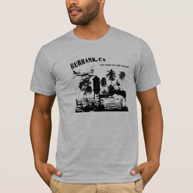 Burbank Paris av dalen T-shirt (Framsida)