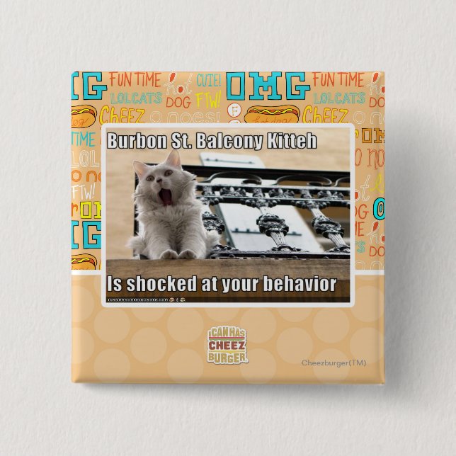 Burbon St.-balkong Kitteh Knapp (Framsida)