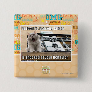 Burbon St.-balkong Kitteh Knapp