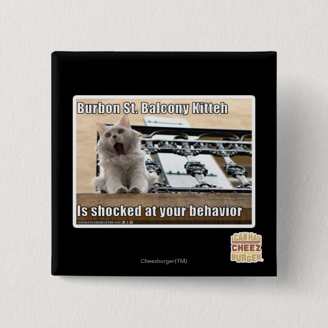 Burbon St.-balkong Kitteh Knapp (Framsida)