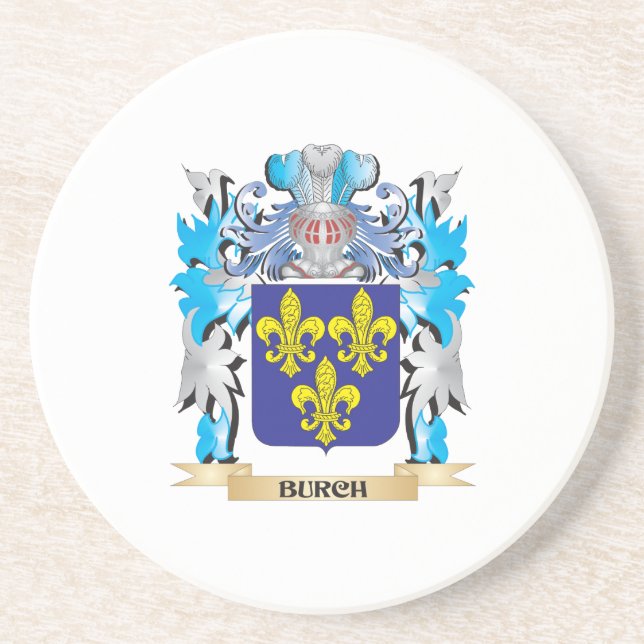 Burch vapensköld underlägg sandsten (Framsidan)