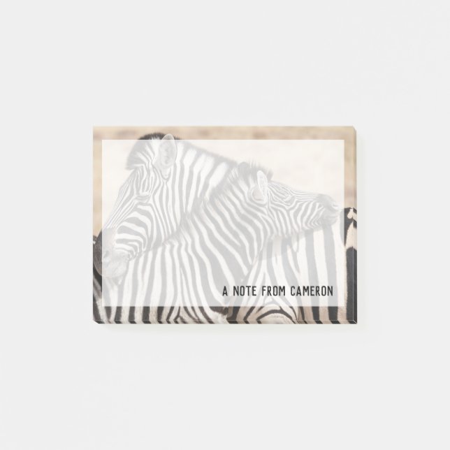 Burchells zebror halskamp post-it block (Framsida)