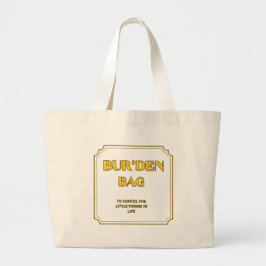 BUR'DEN BAG BRIGHT LEMON, NEUTRAL JUMBO TOTE BAG TYGKASSE
