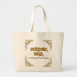BUR'DEN BAG, FLORAL CANVAS JUMBO TOTE BAG TYGKASSE