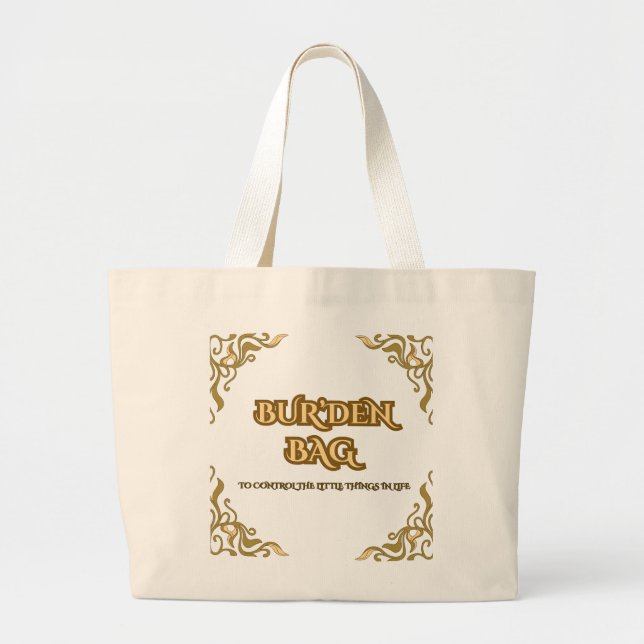 BUR'DEN BAG, FLORAL CANVAS JUMBO TOTE BAG TYGKASSE (Framsidan)