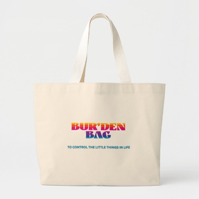 BURDEN BAG LGBTQ+ PRIDE CANVAS TOTE BAG JUMBO TYGKASSE (Framsidan)