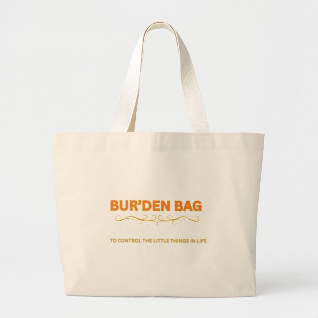 BUR'DEN BAG SALMON/GOLD NEUTRAL JUMBO TOTE BAG TYGKASSE (Framsidan)