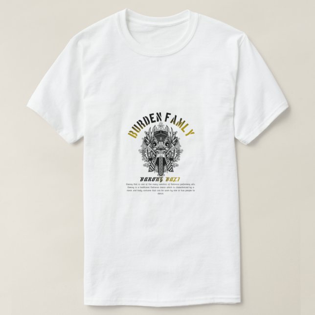 Burden familjekultur t shirt (Design framsida)