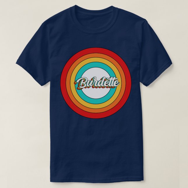 Burdette Namn Shirt Vintage Burdette Circle T (Design framsida)