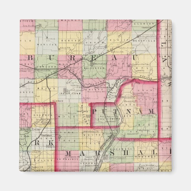 Bureau, Putnam, Stark, Marshall County Magnet (Framsidan)