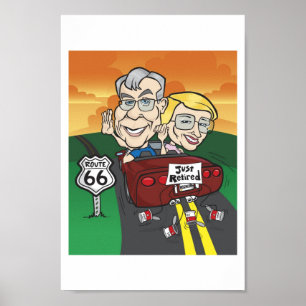 Burford pension tecknad poster