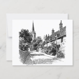 Burford Village Cotswments Vykort