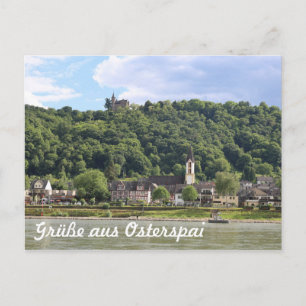 Burg Osterspai am Rhein Vykort