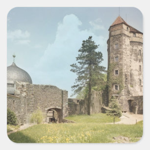 Burg Stolpen, Cosel Torn Fyrkantigt Klistermärke