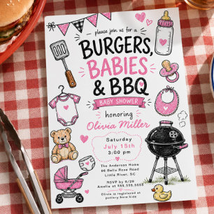 Burgare Bebisar BBQ Bebisfest Inbjudan