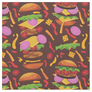 burgare hamburger (brun) tyg