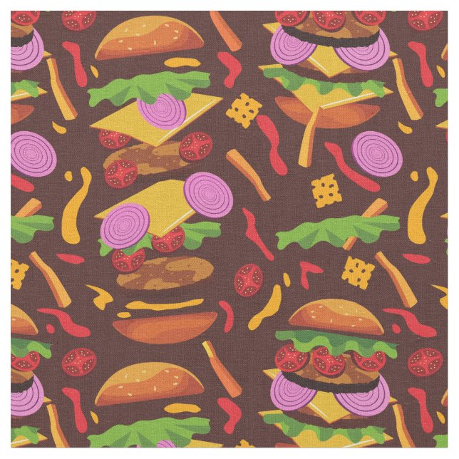 burgare hamburger (brun) tyg (Närbild)