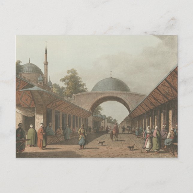 Burgas ottoman Turk Market i Bulgarien Vykort (Framsida)