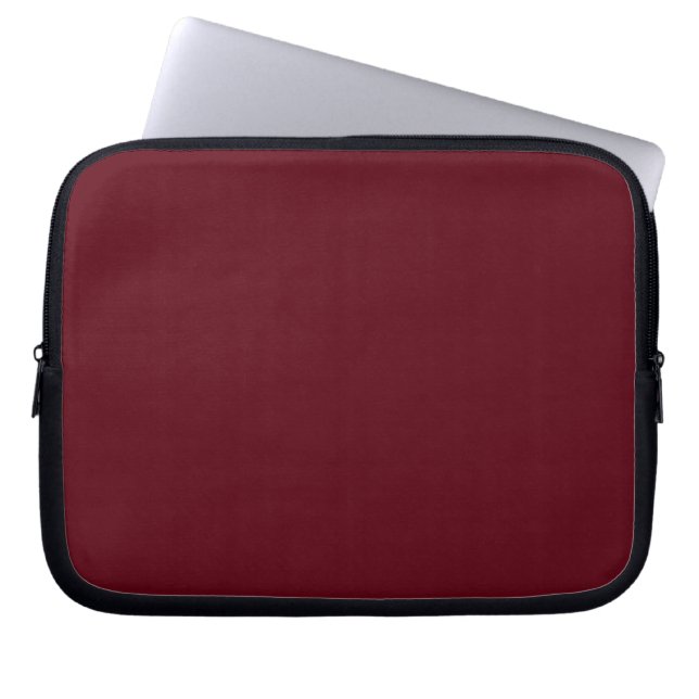 Burgendy Maroon Red Laptop sleeve (Framsidan)
