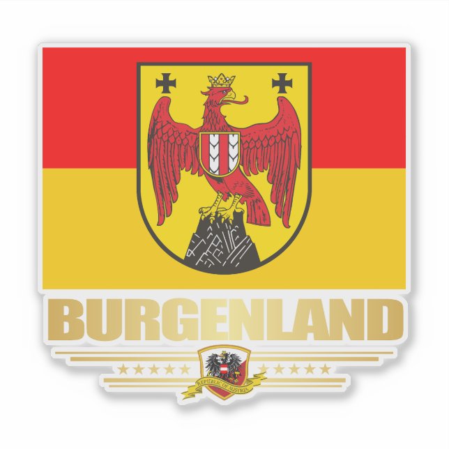 Burgenland Klistermärken (Framsida)