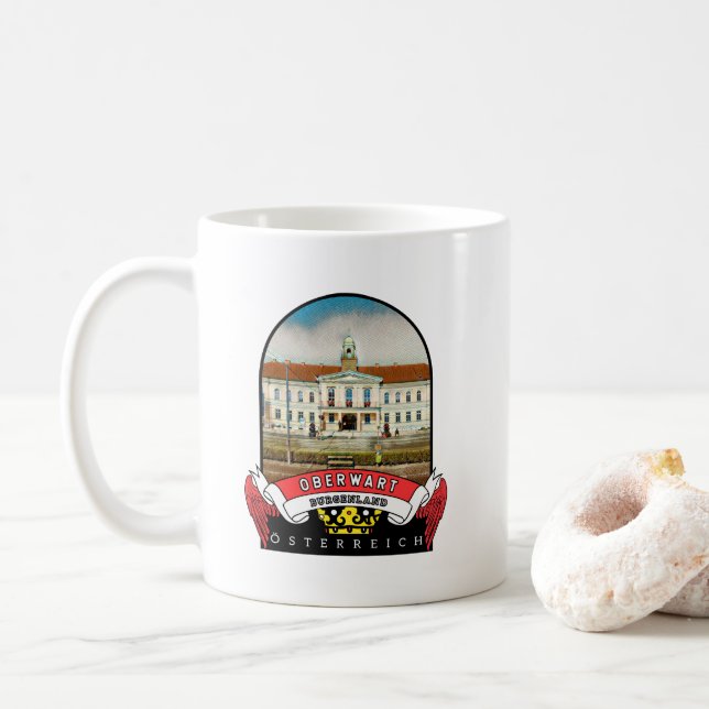 Burgenland Oberwart Österreich Souvenir Kaffemugg (Med munk)