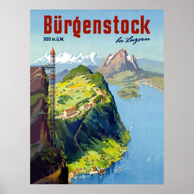 Burgenland, synpunkt, Schweiz Poster (Framsidan)