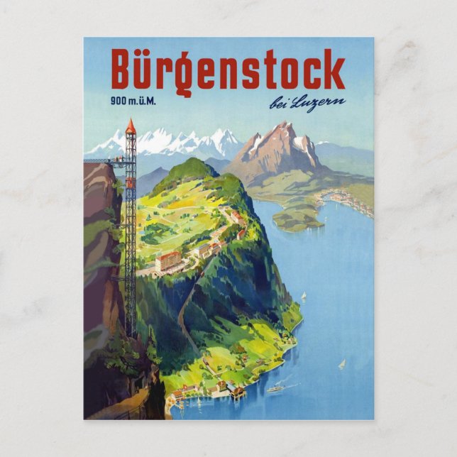 Burgenland, synpunkt, Schweiz Vykort (Framsida)