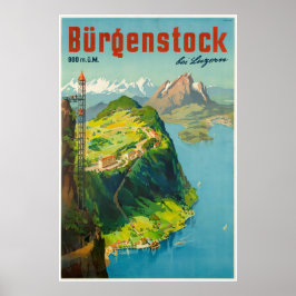 Bürgenstock bei Luzern,Schweiz,Travel Poster