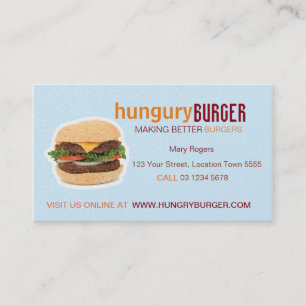 Burger-Affärskort Visitkort