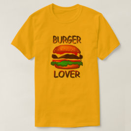 Burger Älskare Hamburger Manar Guld T-shirt