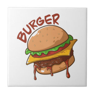 Burger Älskare Kakelplatta