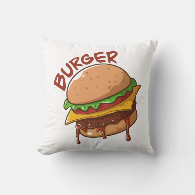 Burger Älskare Kudde (Framsida)