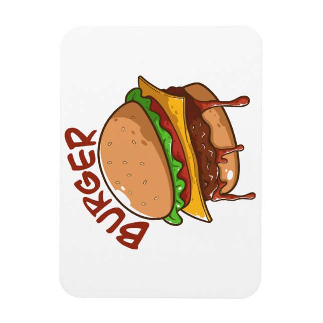 Burger Älskare Magnet (Vertikal)
