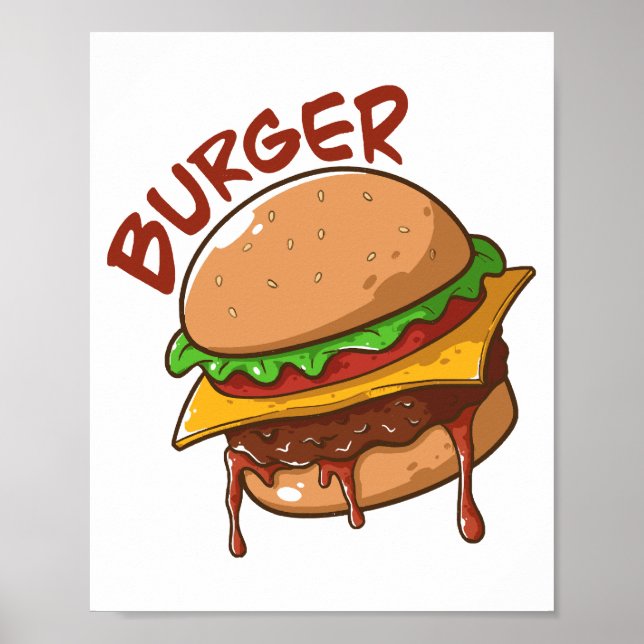 Burger Älskare Poster (Framsidan)