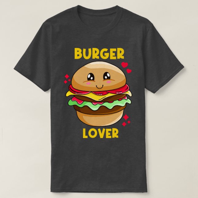 Burger Älskare T Shirt (Design framsida)