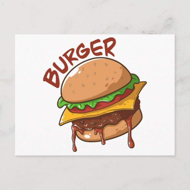 Burger Älskare Vykort (Framsida)