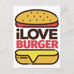 Burger Älskare vykort