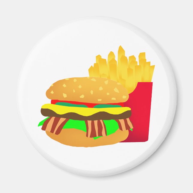 Burger and Fries Magnet (Framsidan)