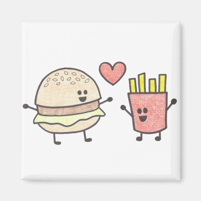 Burger and Fries Magnet (Framsidan)