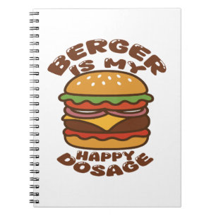 Burger är min vintage för dosering av lycklig anteckningsbok