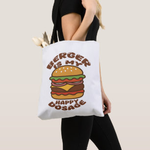 Burger är min vintage för dosering av lycklig tygkasse