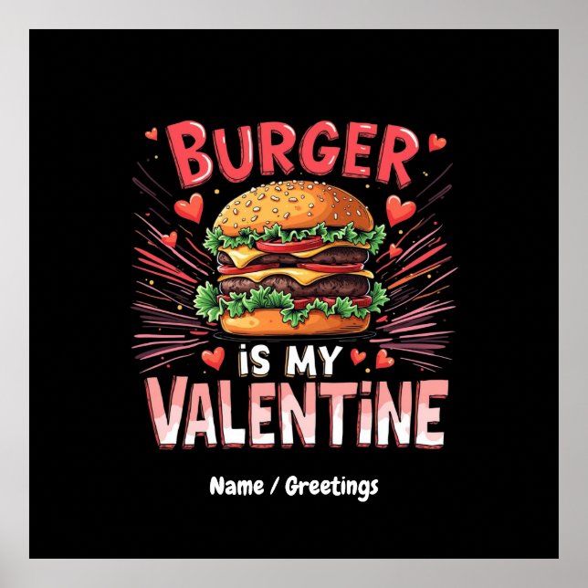 Burger är My Valentine A Superskoj Tribute Poster (Framsidan)