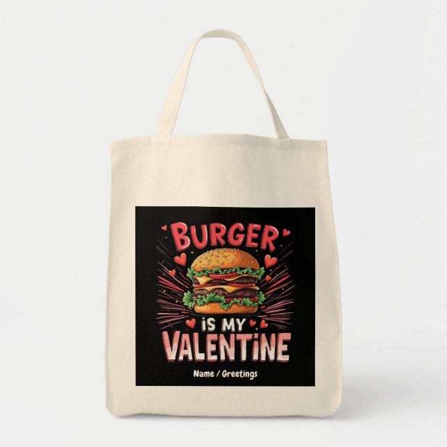Burger är My Valentine A Superskoj Tribute Tygkasse (Framsidan)